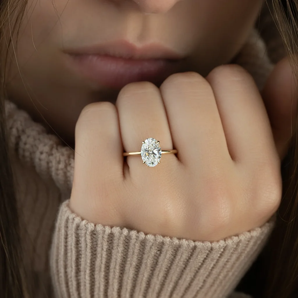 oval wedding rings